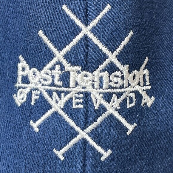 Stars Strips Hat Cap Adults‎ Strap Back Blue Post Tension Of Nevada Baseb… - Picture 5 of 9